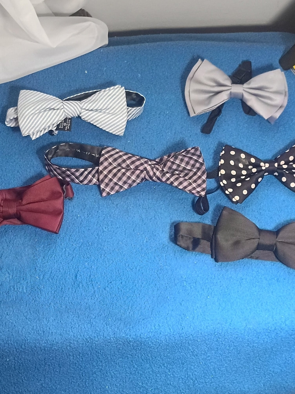 Mens BowtiPatterned and Solid Bow Tie Set - Black, Gray, Navy, Maroon, Polka Dot